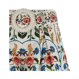 Multicolor Cotton Bermuda Shorts