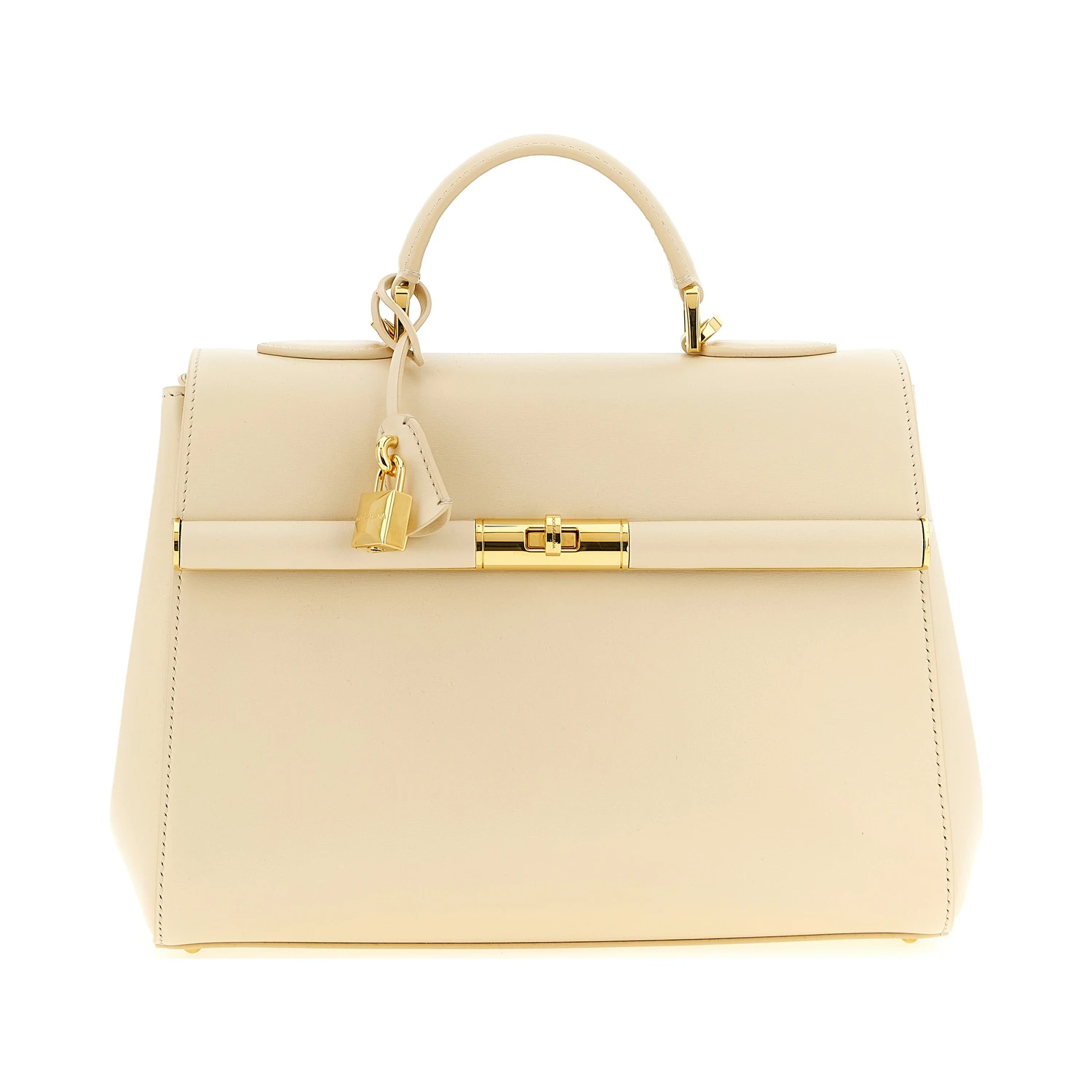 White Lamb Leather Handbag