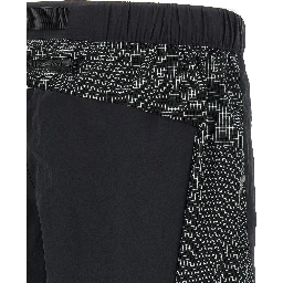 Black Nylon Bermuda Shorts