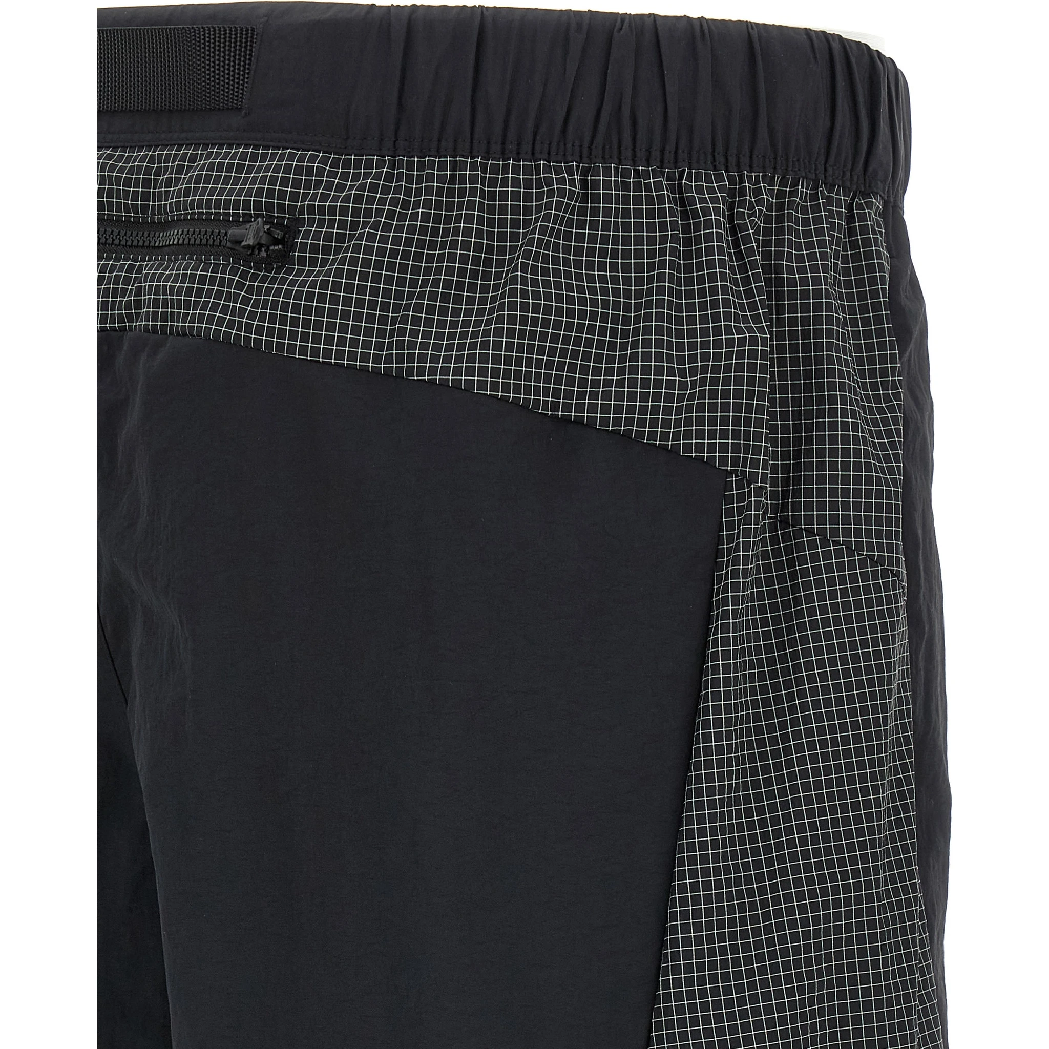 Black Nylon Bermuda Shorts