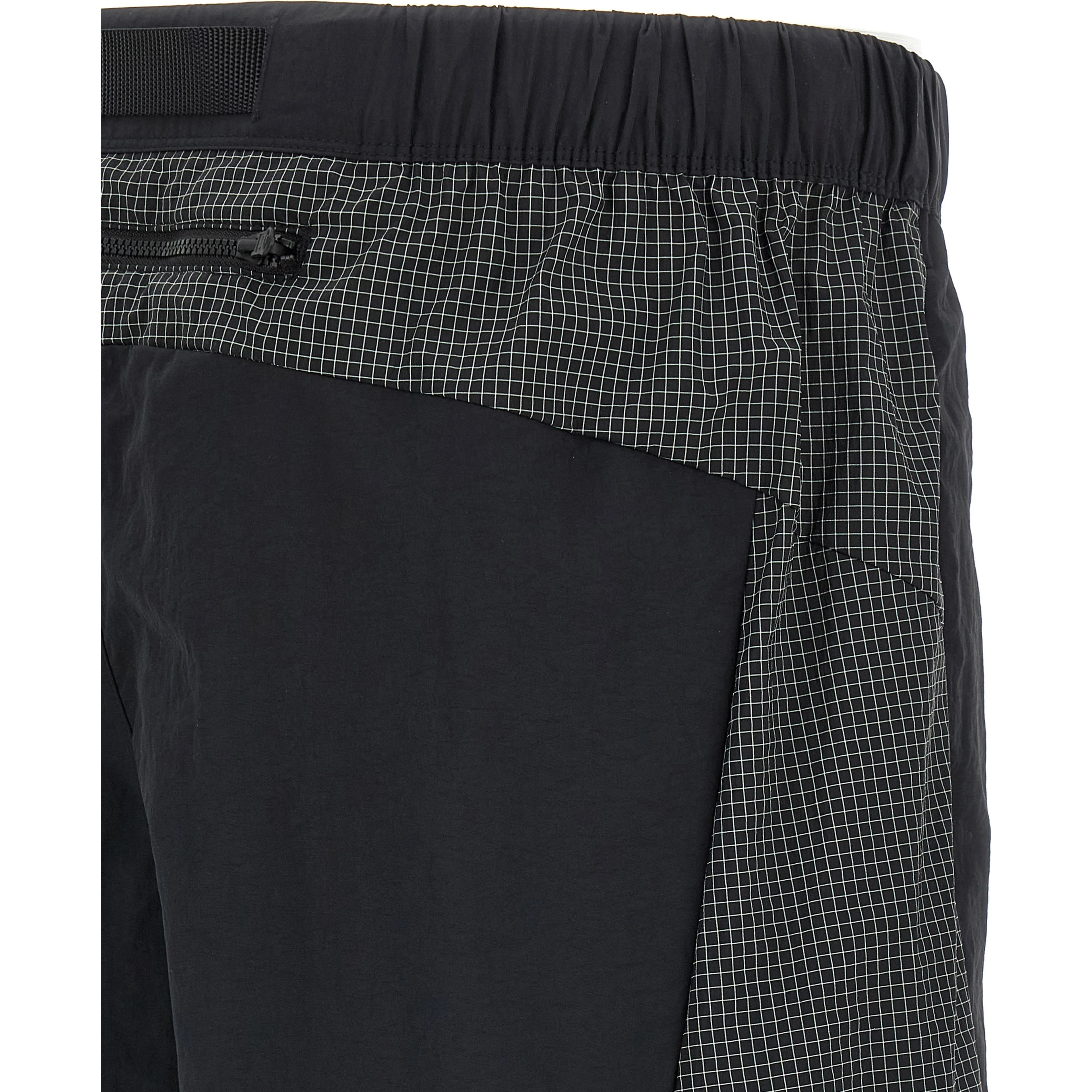 Black Nylon Bermuda Shorts