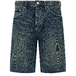شورت برمودا قطني أزرق
