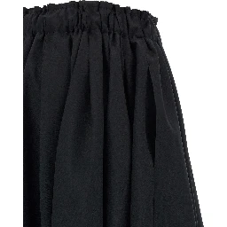 Black Wool Bermuda Shorts