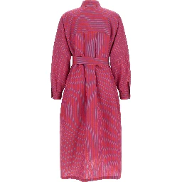 Purple Cotton Long Dress