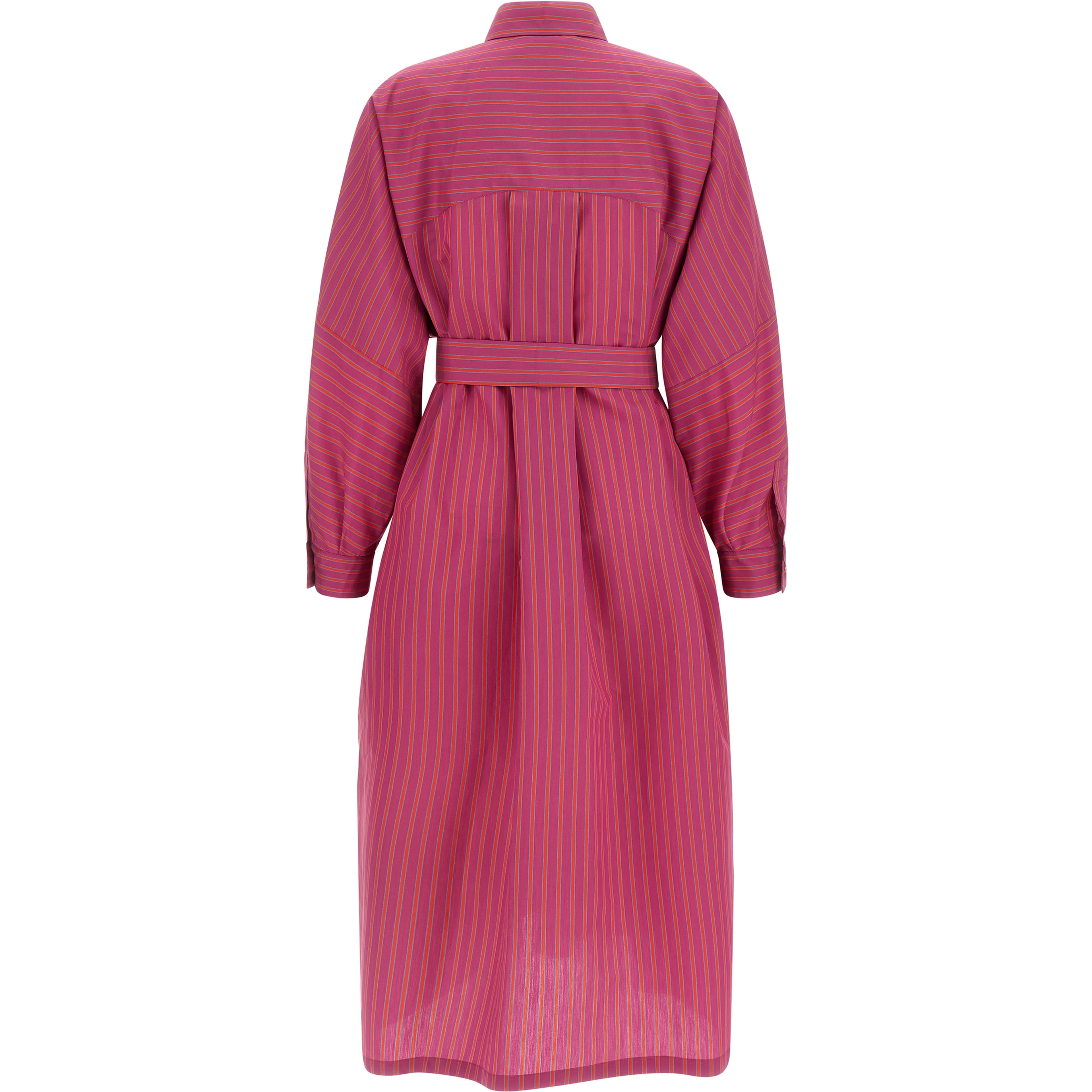 Purple Cotton Long Dress
