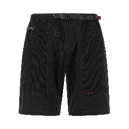 Black Cotton Bermuda Shorts