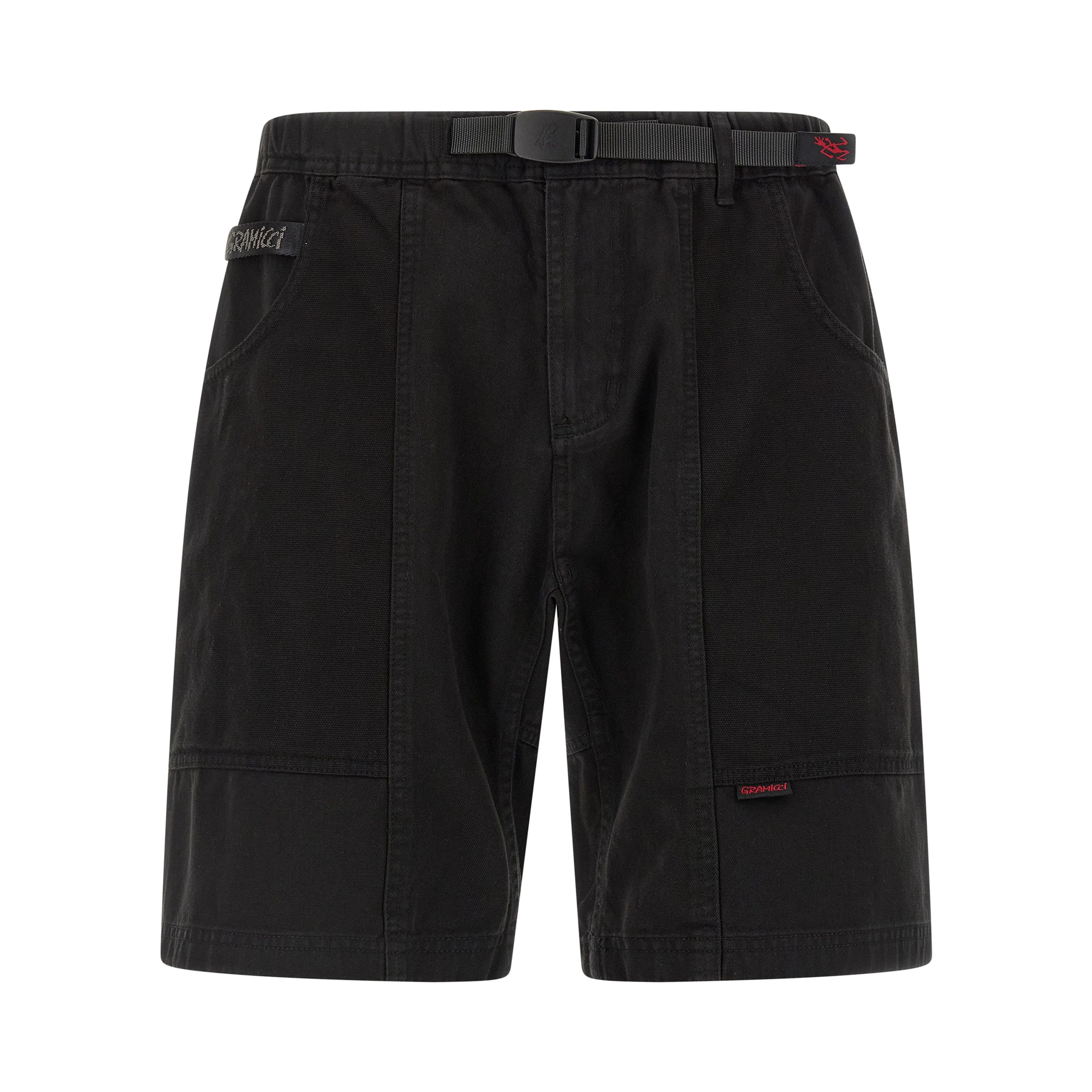 Black Cotton Bermuda Shorts