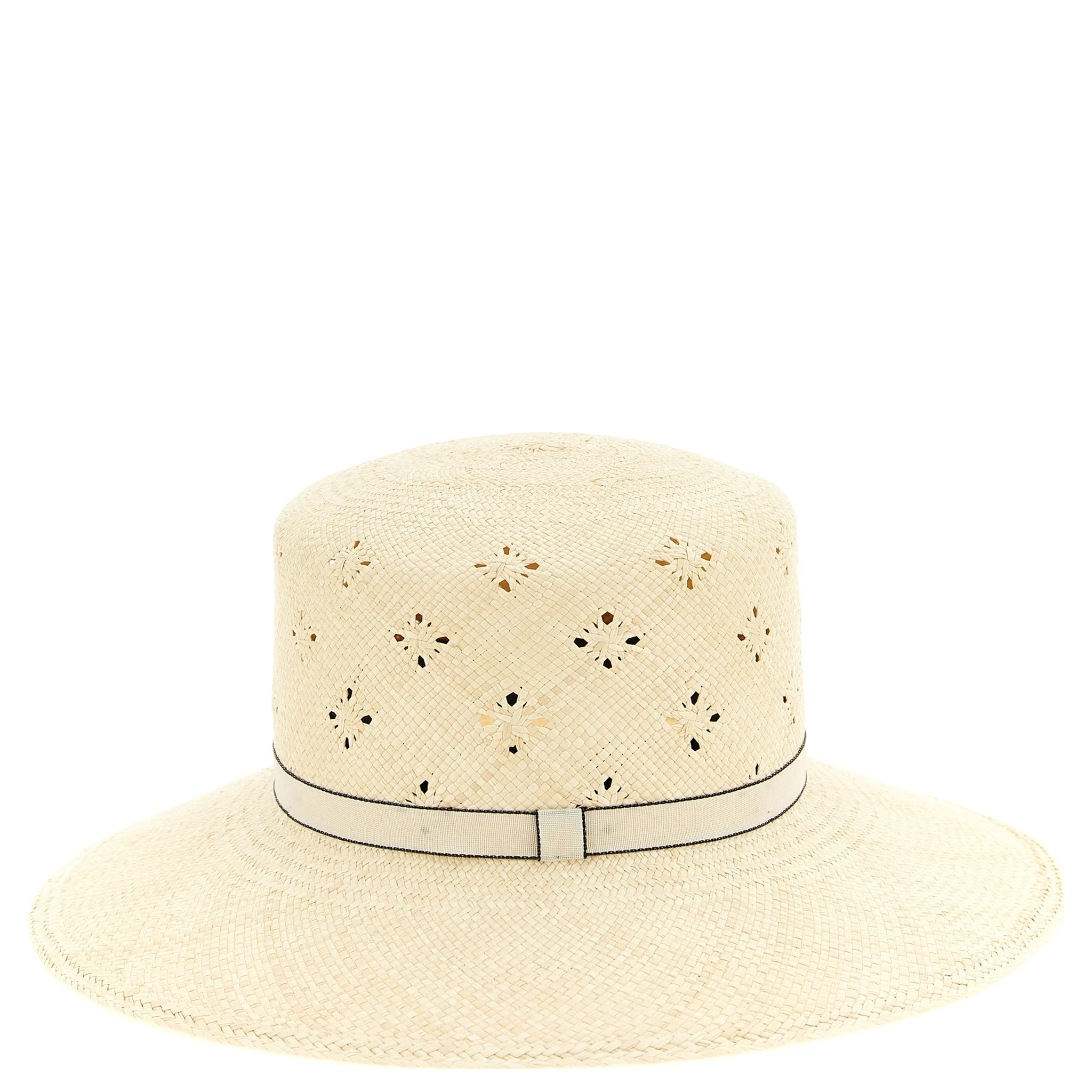 Beige Fabric Sunhat