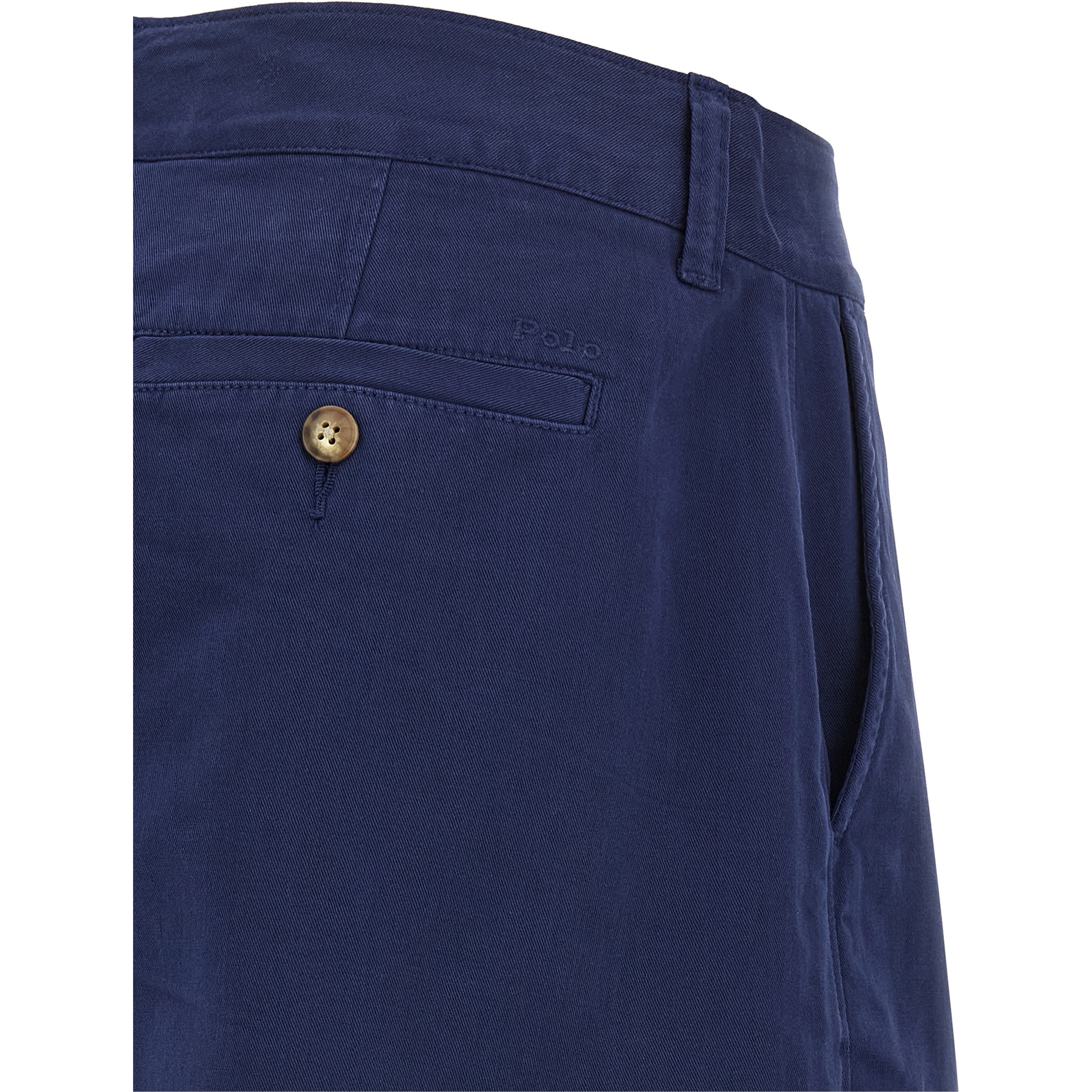 Blue Cotton Bermuda Shorts