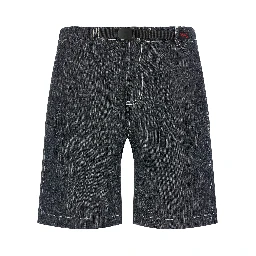 Blue Cotton Bermuda Shorts