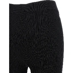 Black Organic Cotton Casual Pants