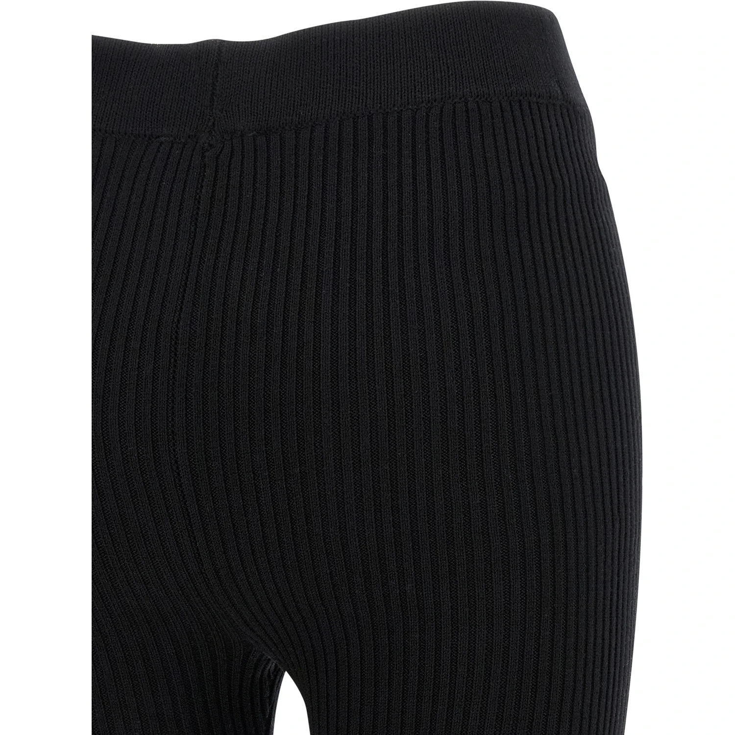Black Organic Cotton Casual Pants