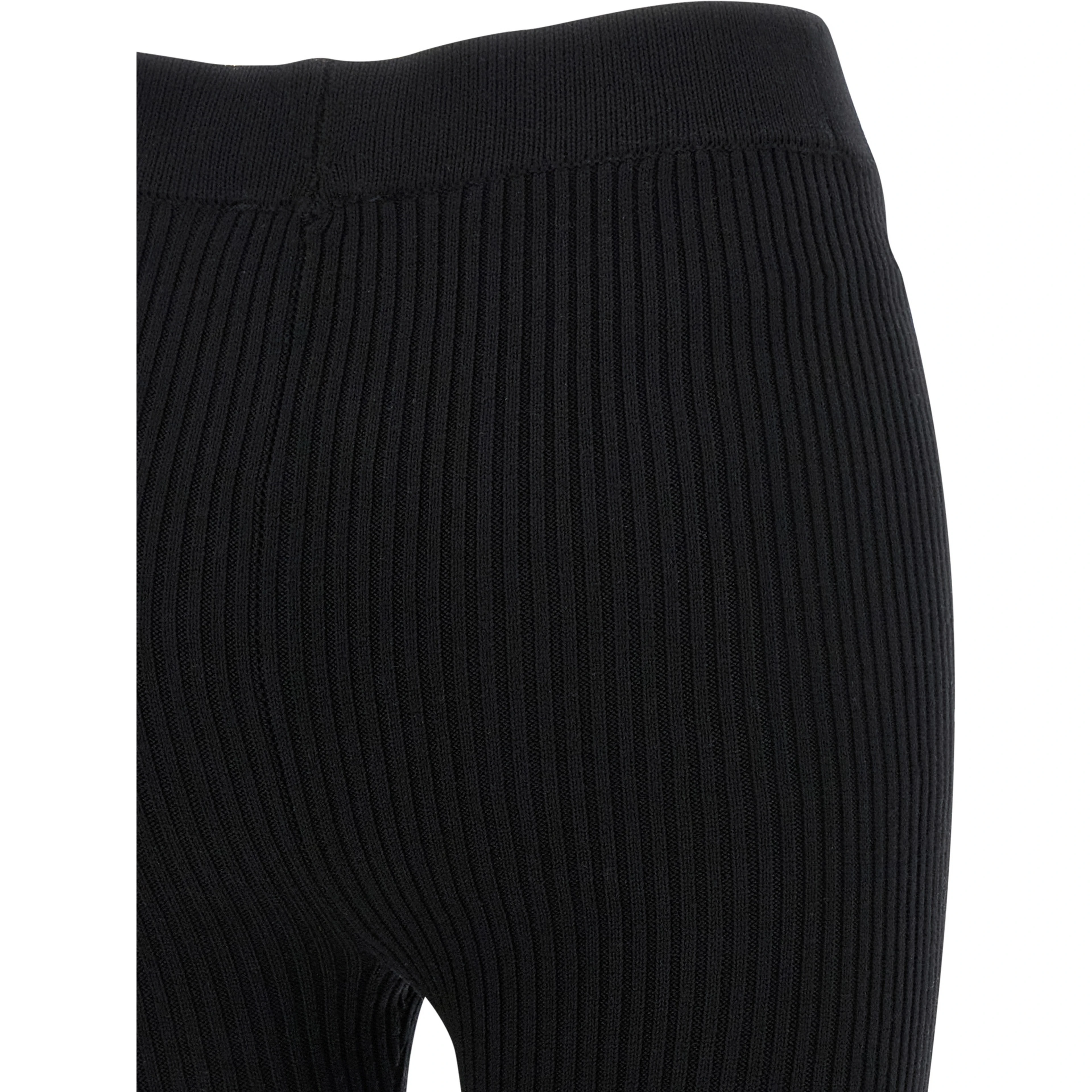 Black Organic Cotton Casual Pants