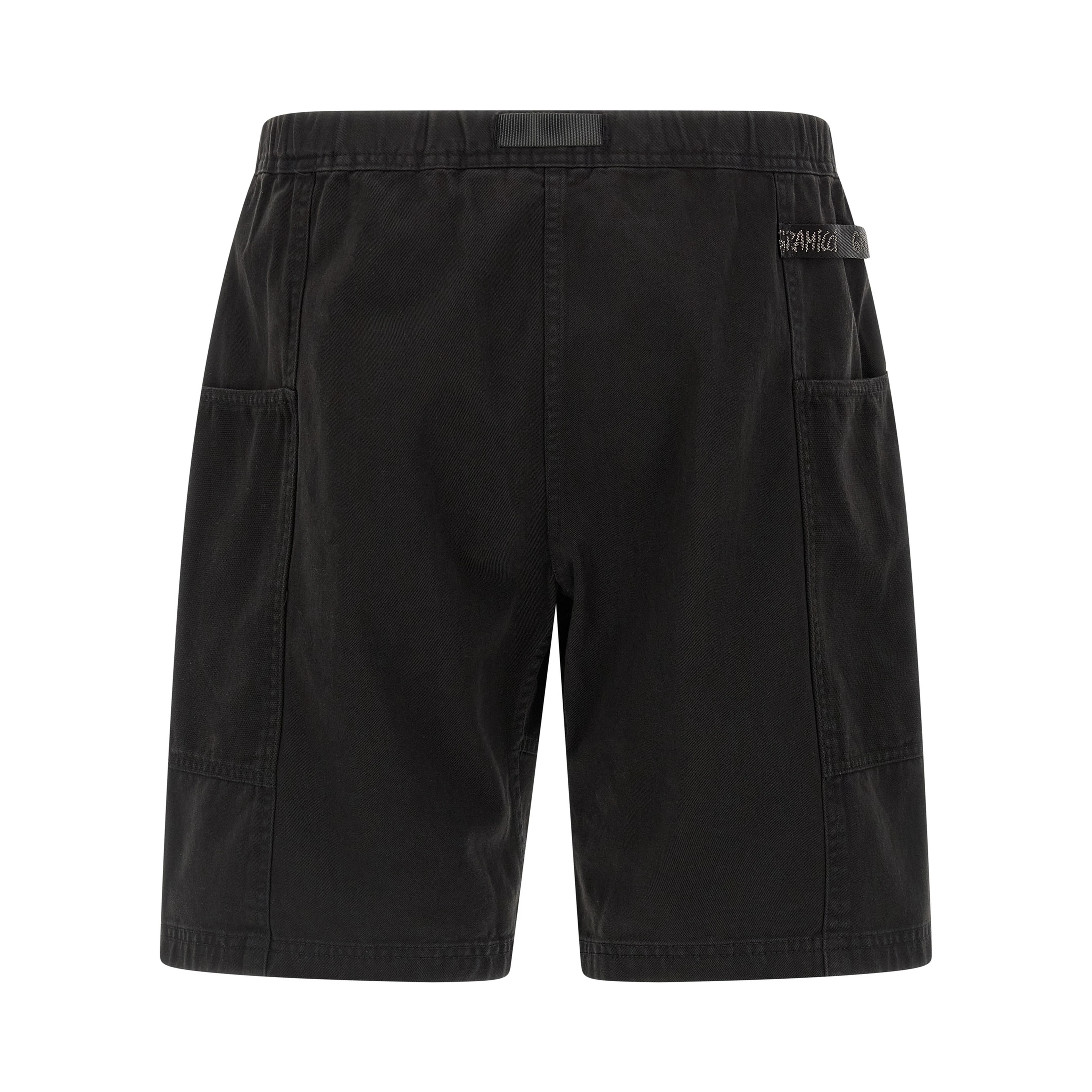 Black Cotton Bermuda Shorts
