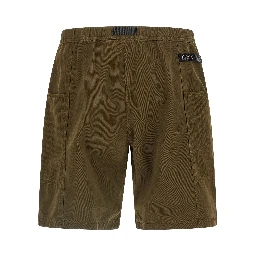 Brown Cotton Bermuda Shorts