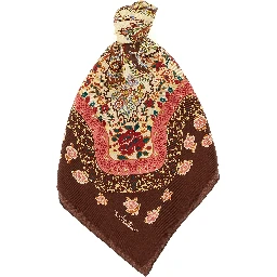Brown Silk Foulard