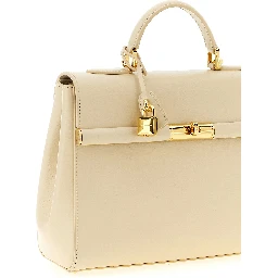 White Lamb Leather Handbag