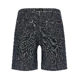 Blue Cotton Bermuda Shorts
