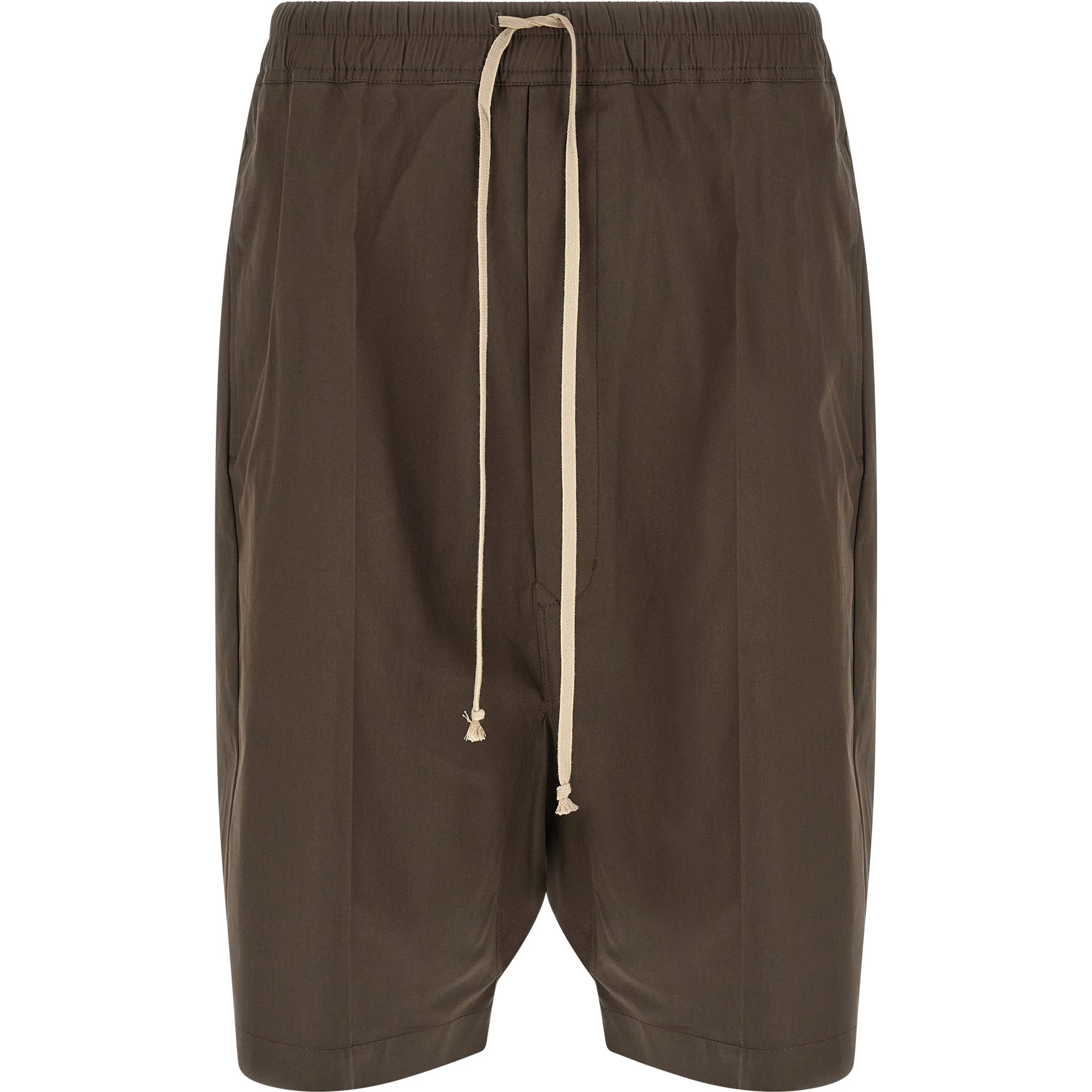 Brown Cotton Bermuda Shorts
