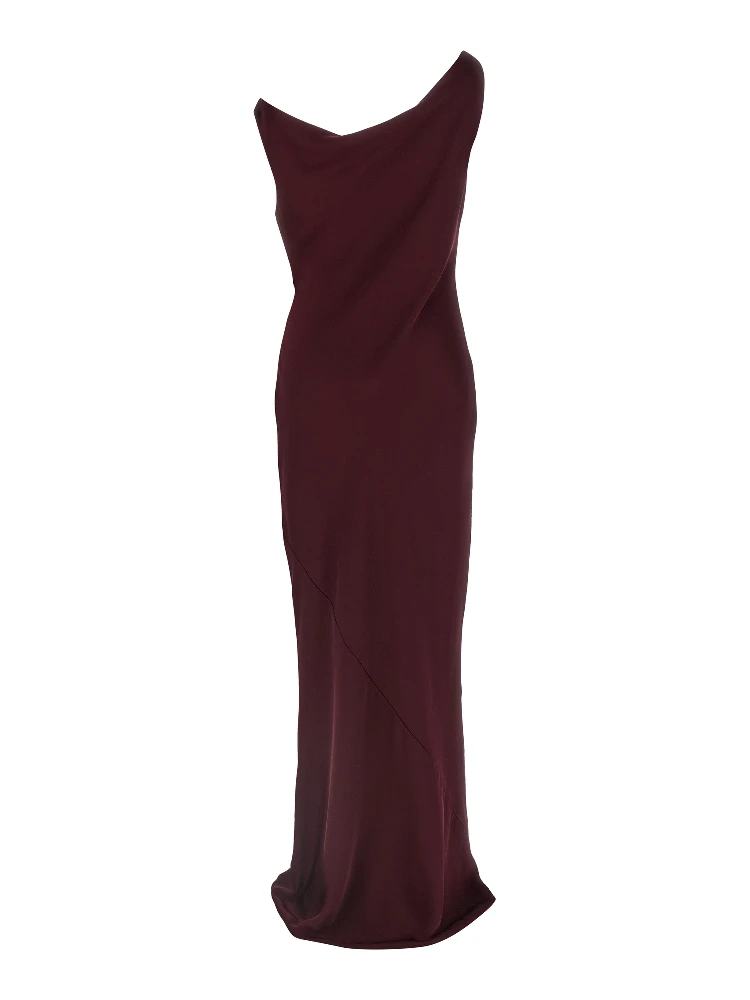 Bordeaux Polyester Long Dress alternative