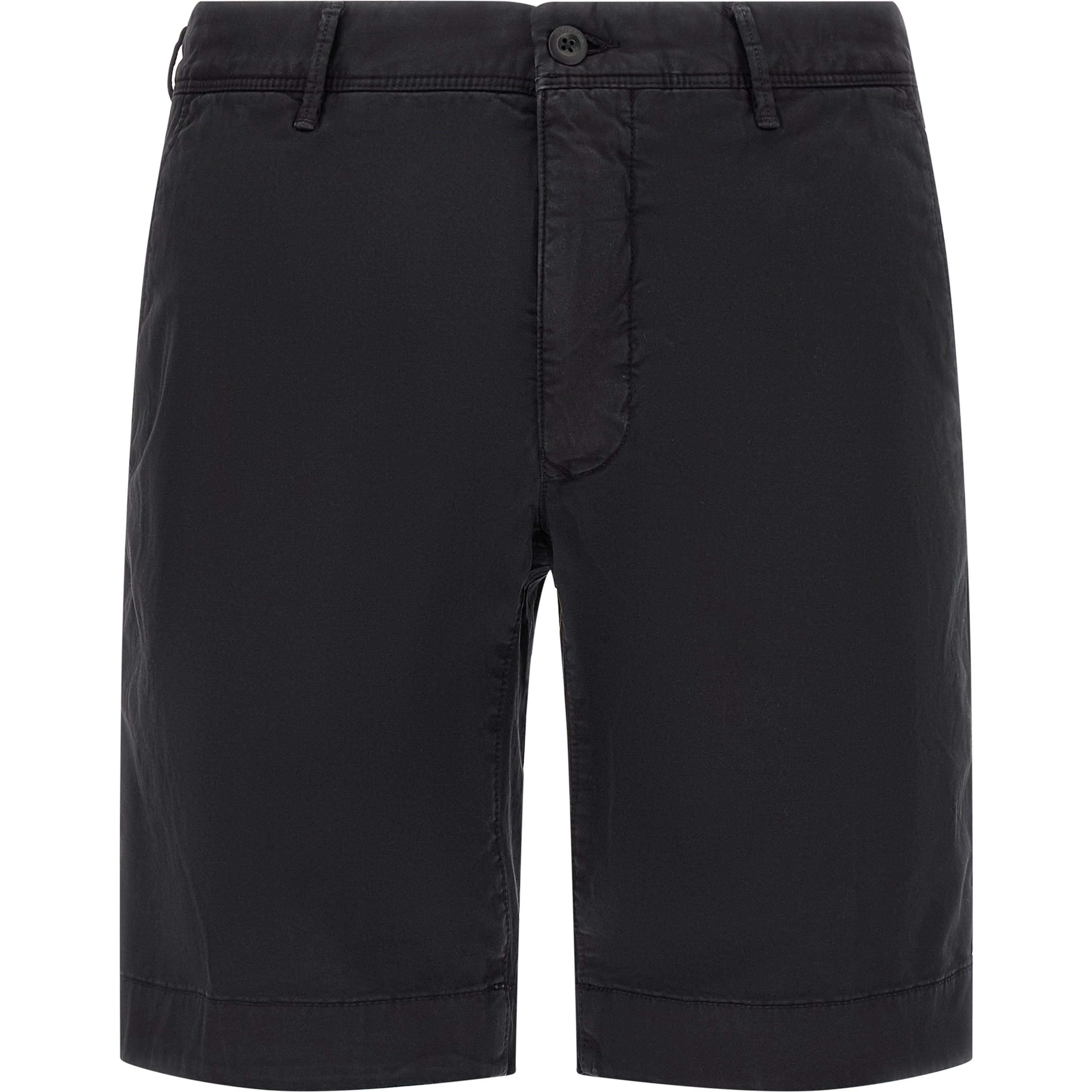Blue Cotton Bermuda Shorts