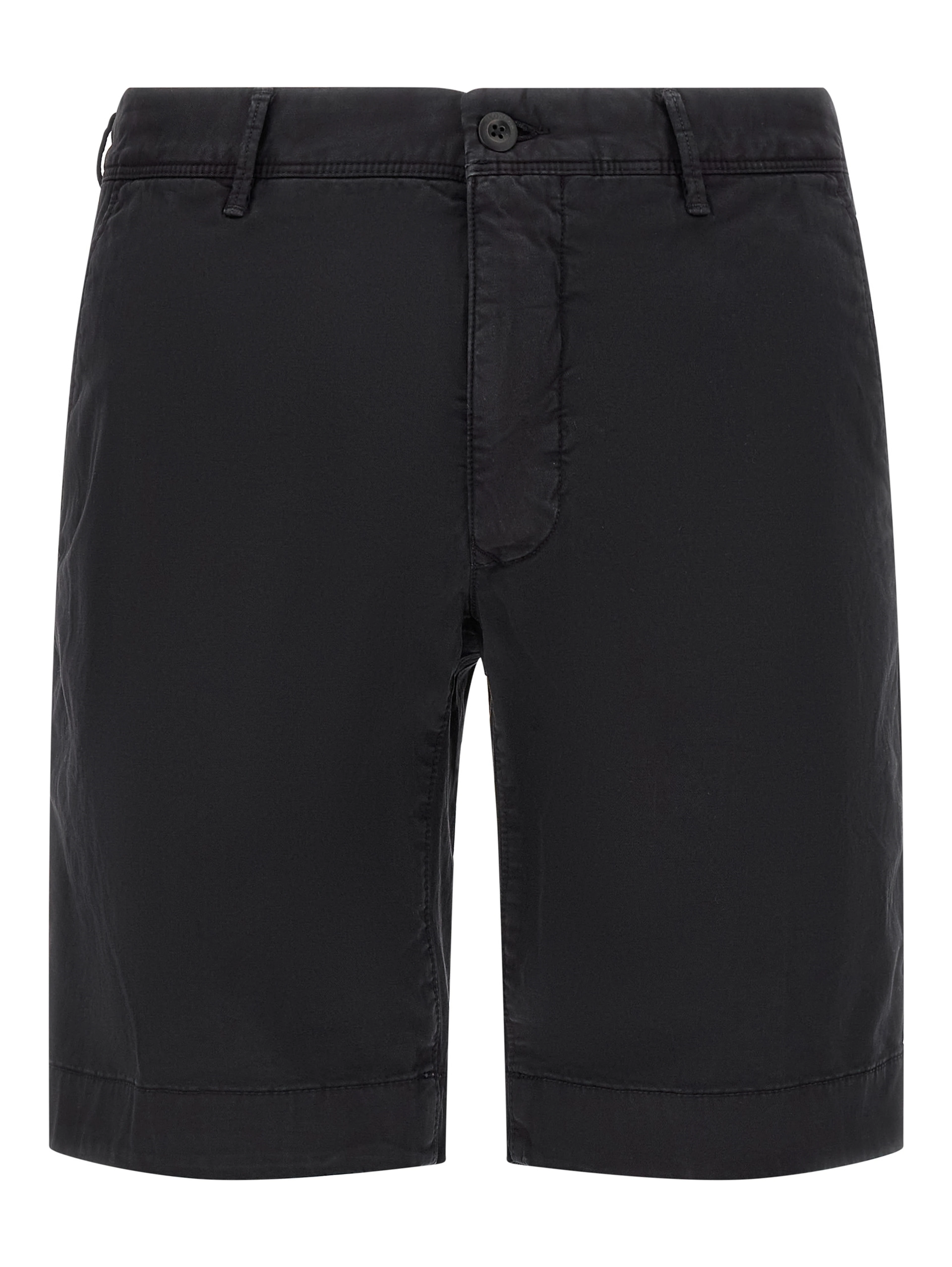 Blue Cotton Bermuda Shorts