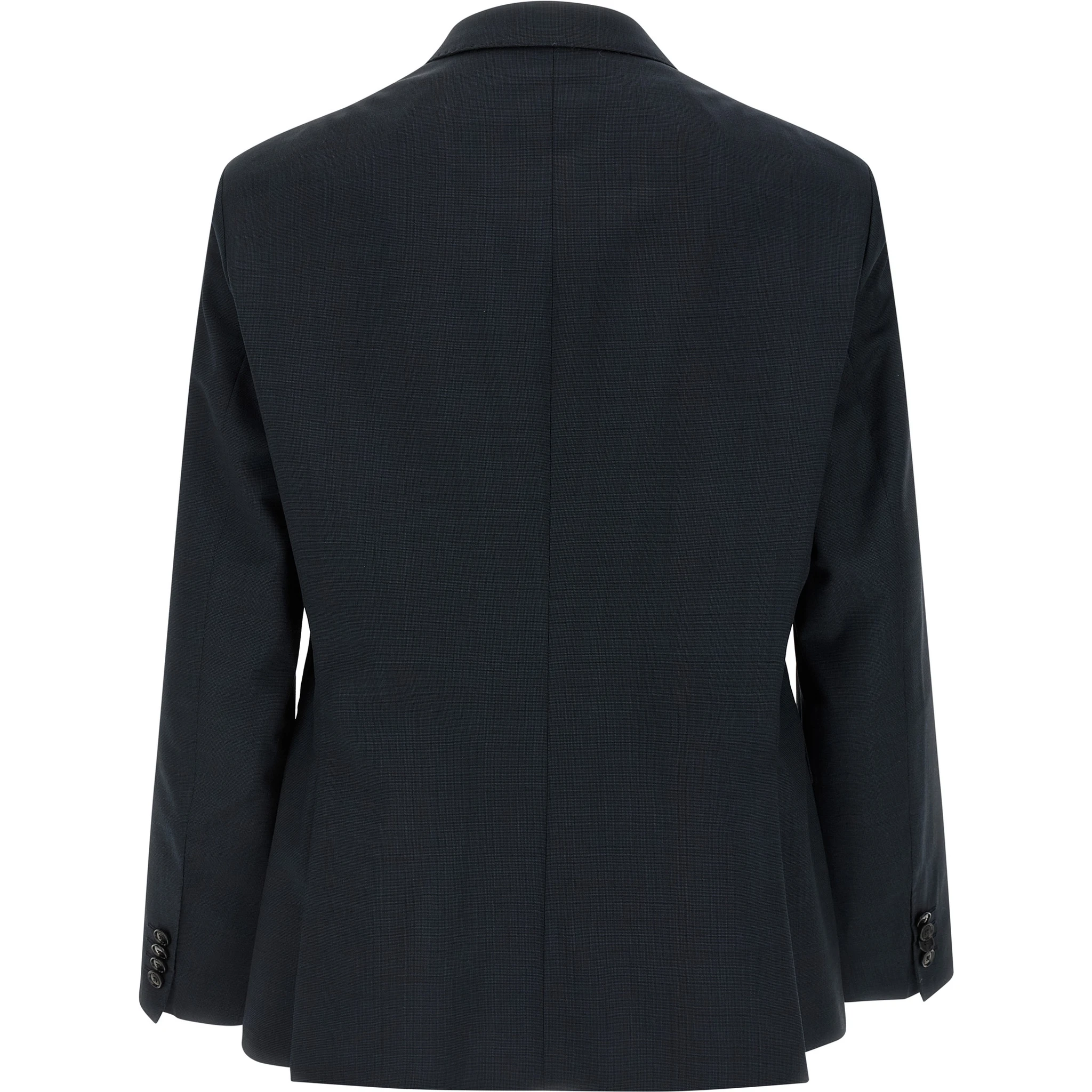 Blue Virgin Wool Two-Piece Suit