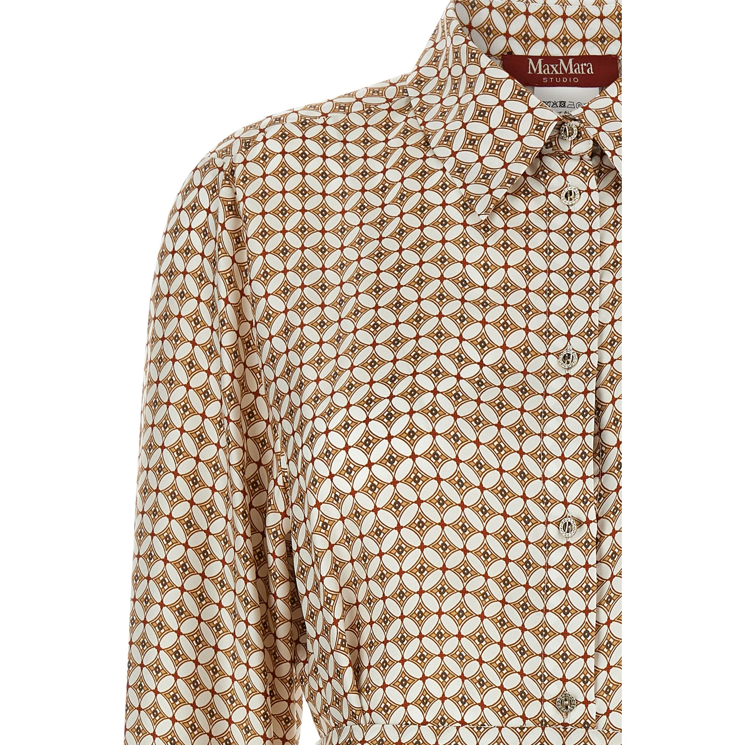 Brown Silk Blouse