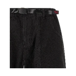 Black Cotton Bermuda Shorts