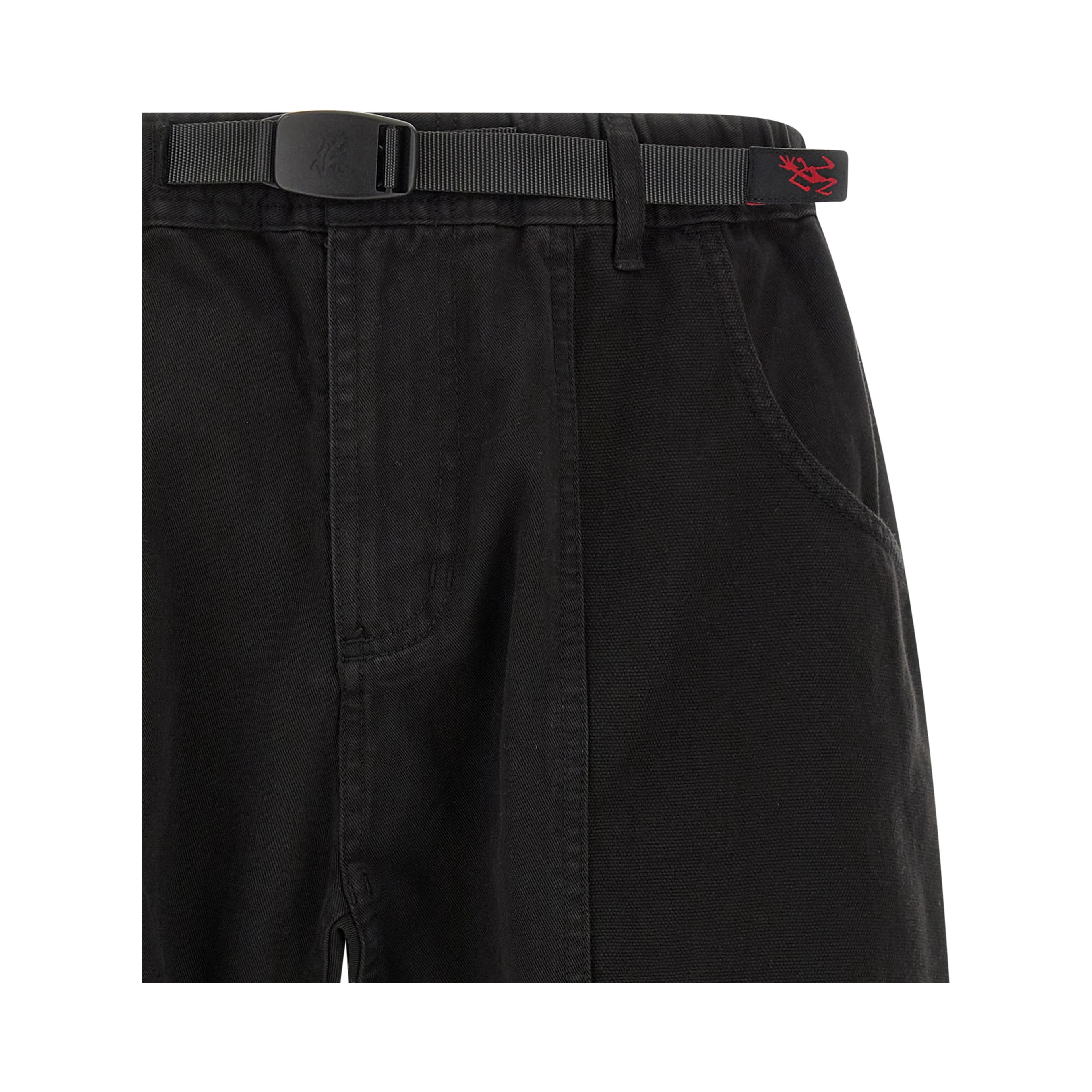 Black Cotton Bermuda Shorts