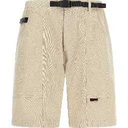 Beige Cotton Bermuda Shorts