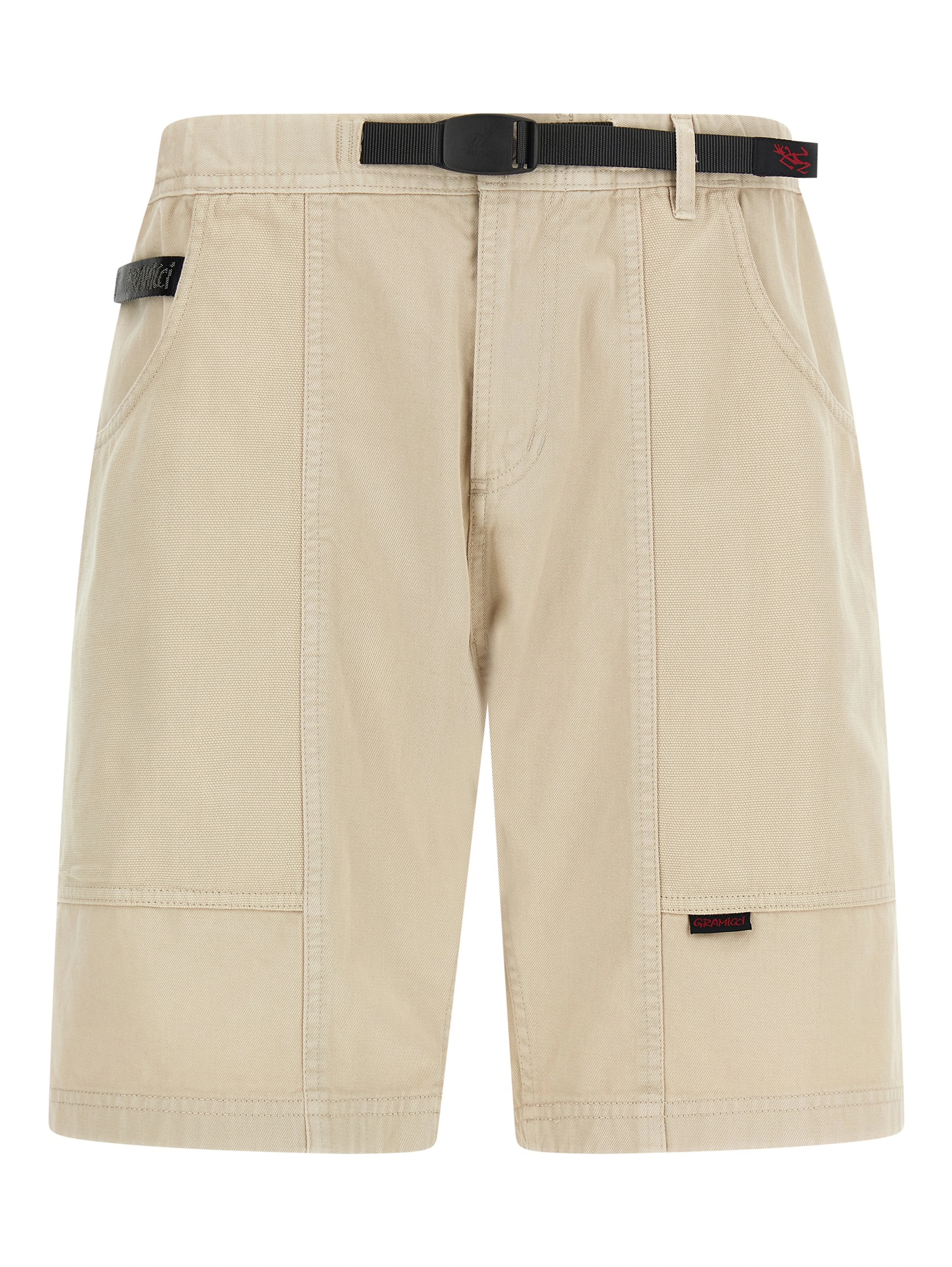 Beige Cotton Bermuda Shorts