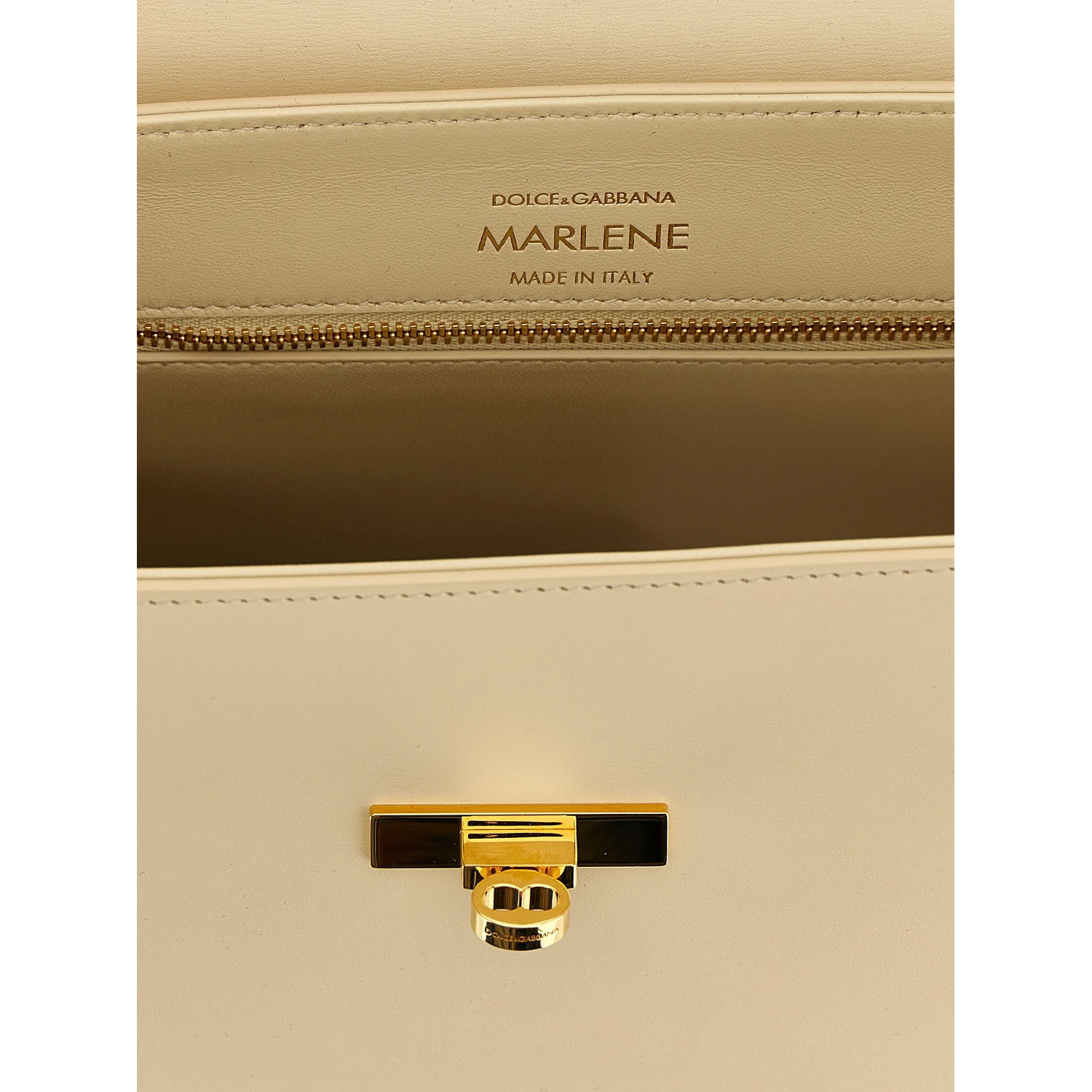 White Lamb Leather Handbag