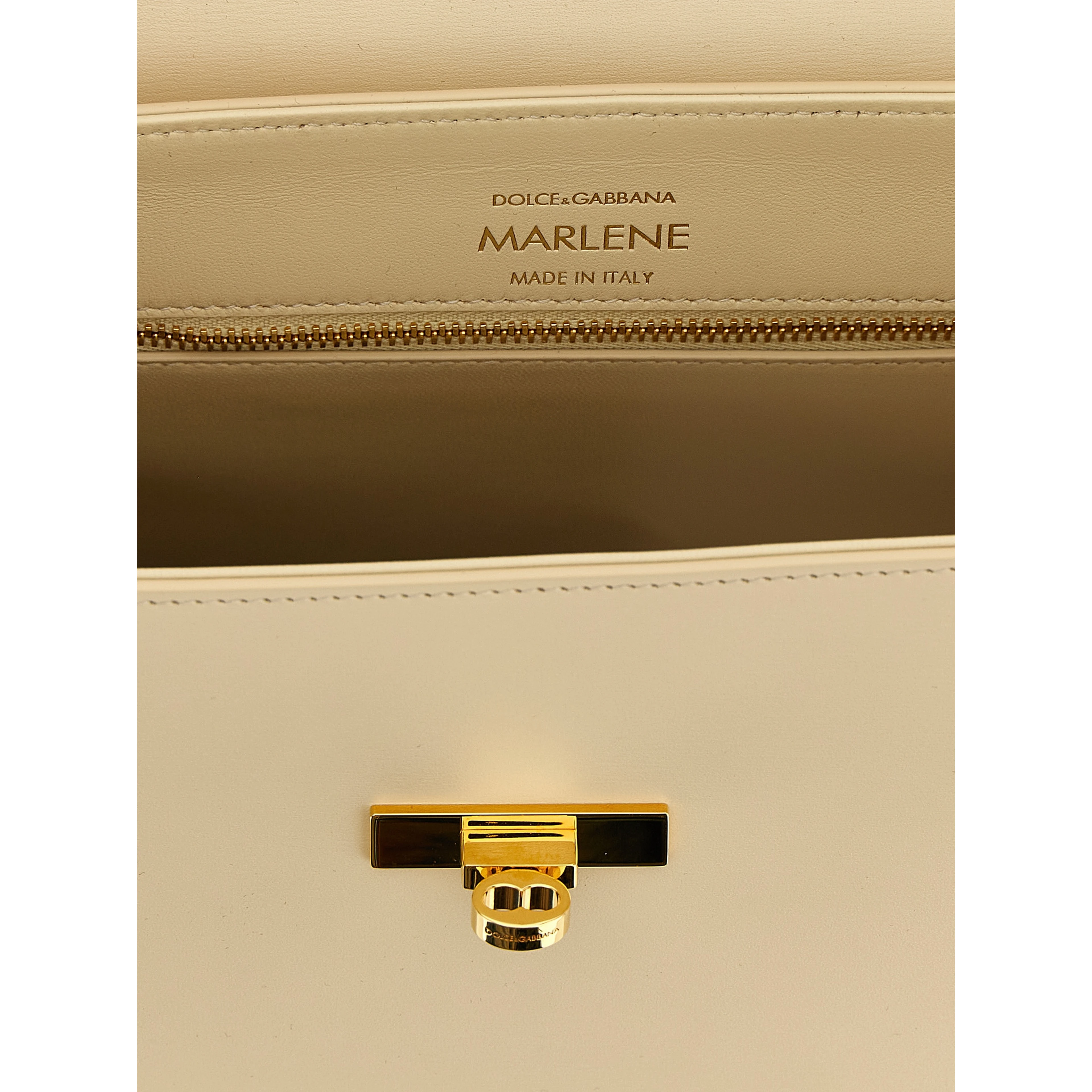 White Lamb Leather Handbag