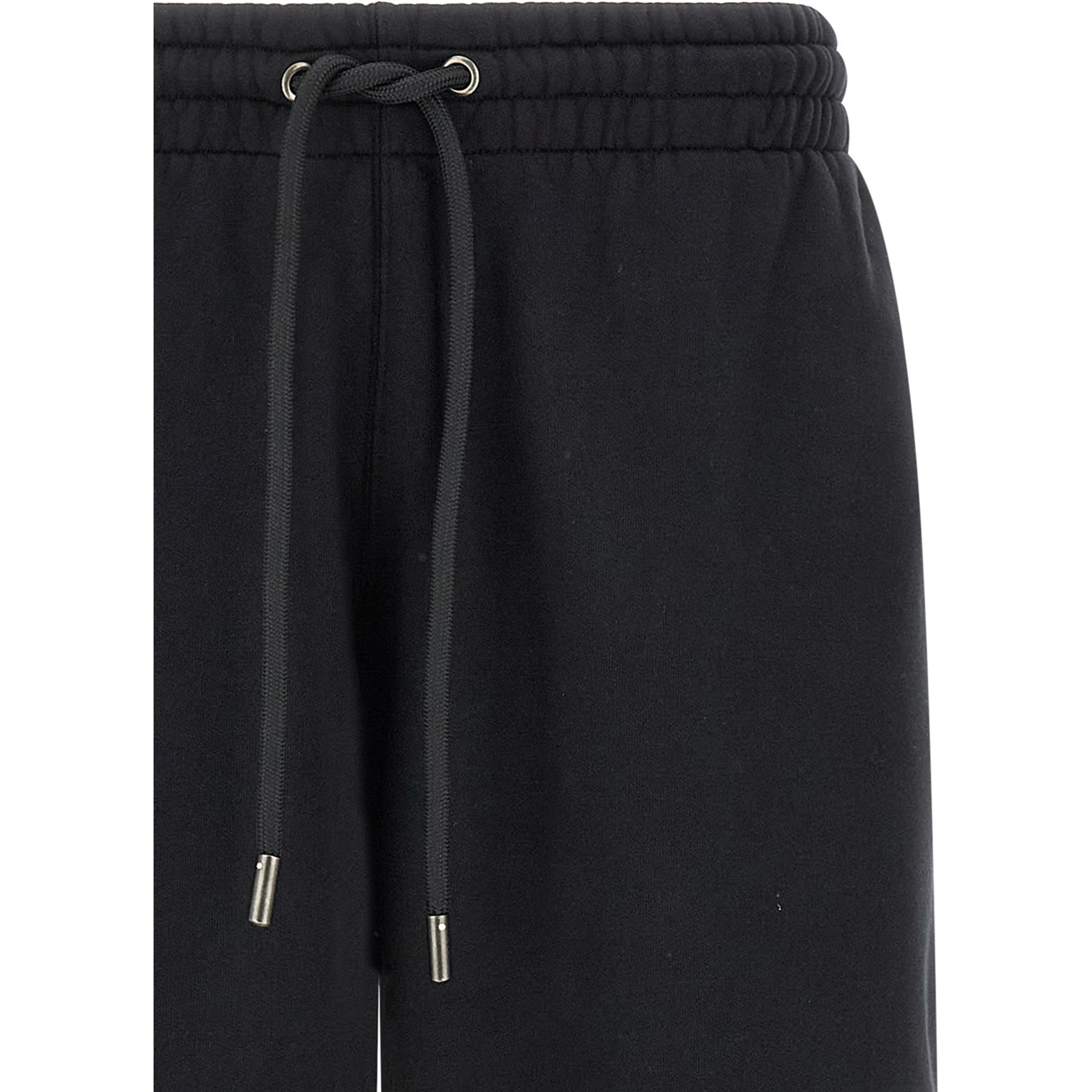 Black Cotton Bermuda Shorts