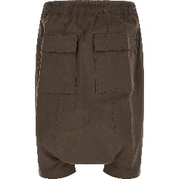 Brown Cotton Bermuda Shorts
