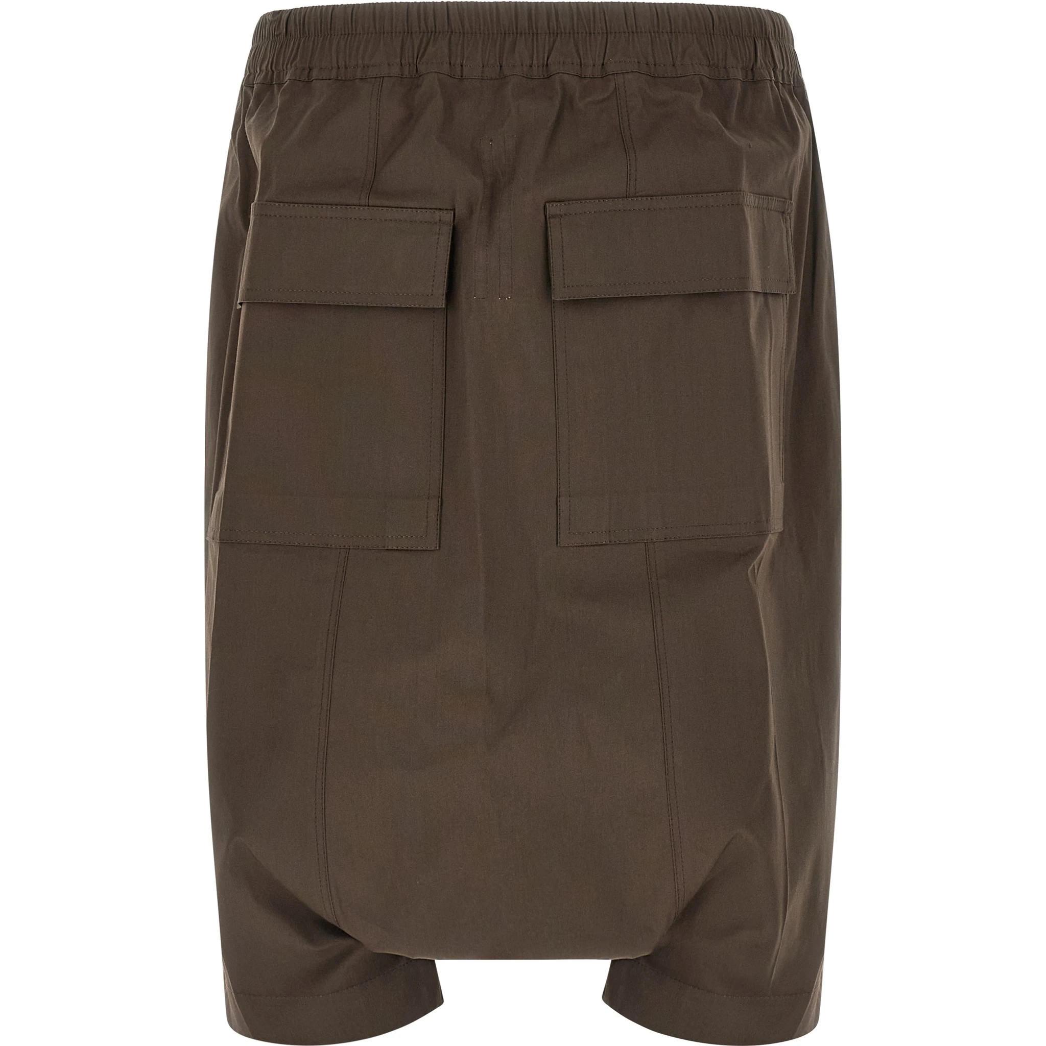 Brown Cotton Bermuda Shorts