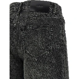 Black Cotton Bermuda Shorts