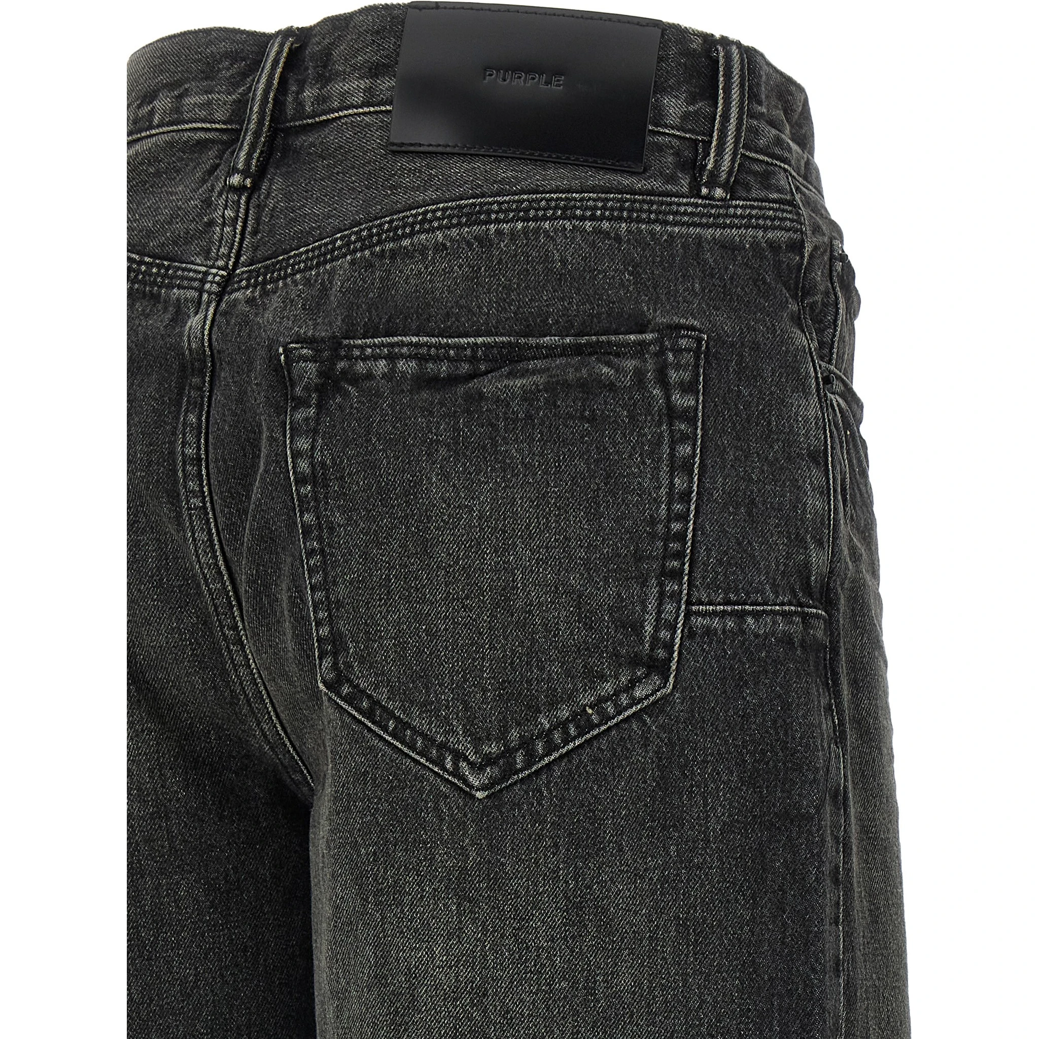 Black Cotton Bermuda Shorts