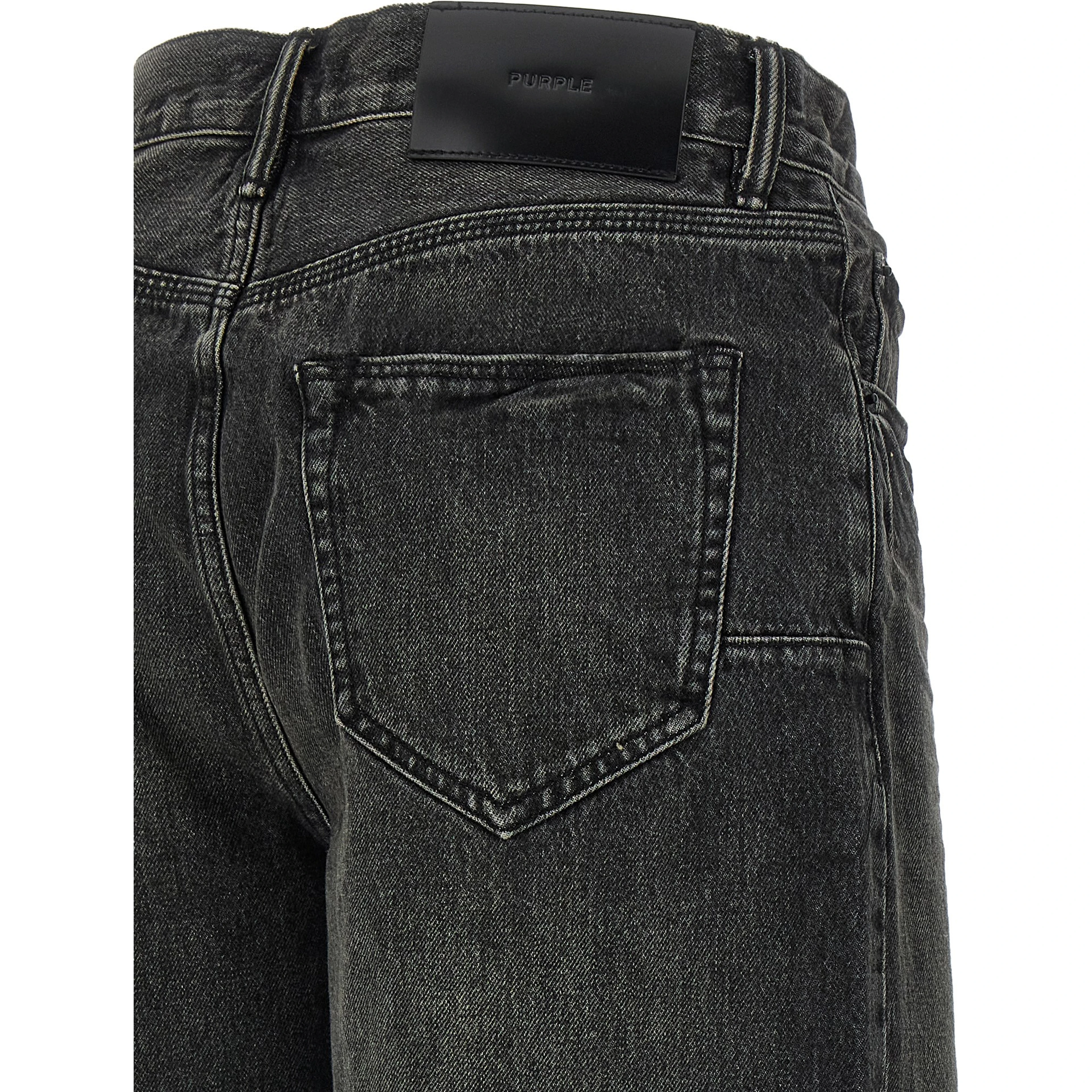 Black Cotton Bermuda Shorts