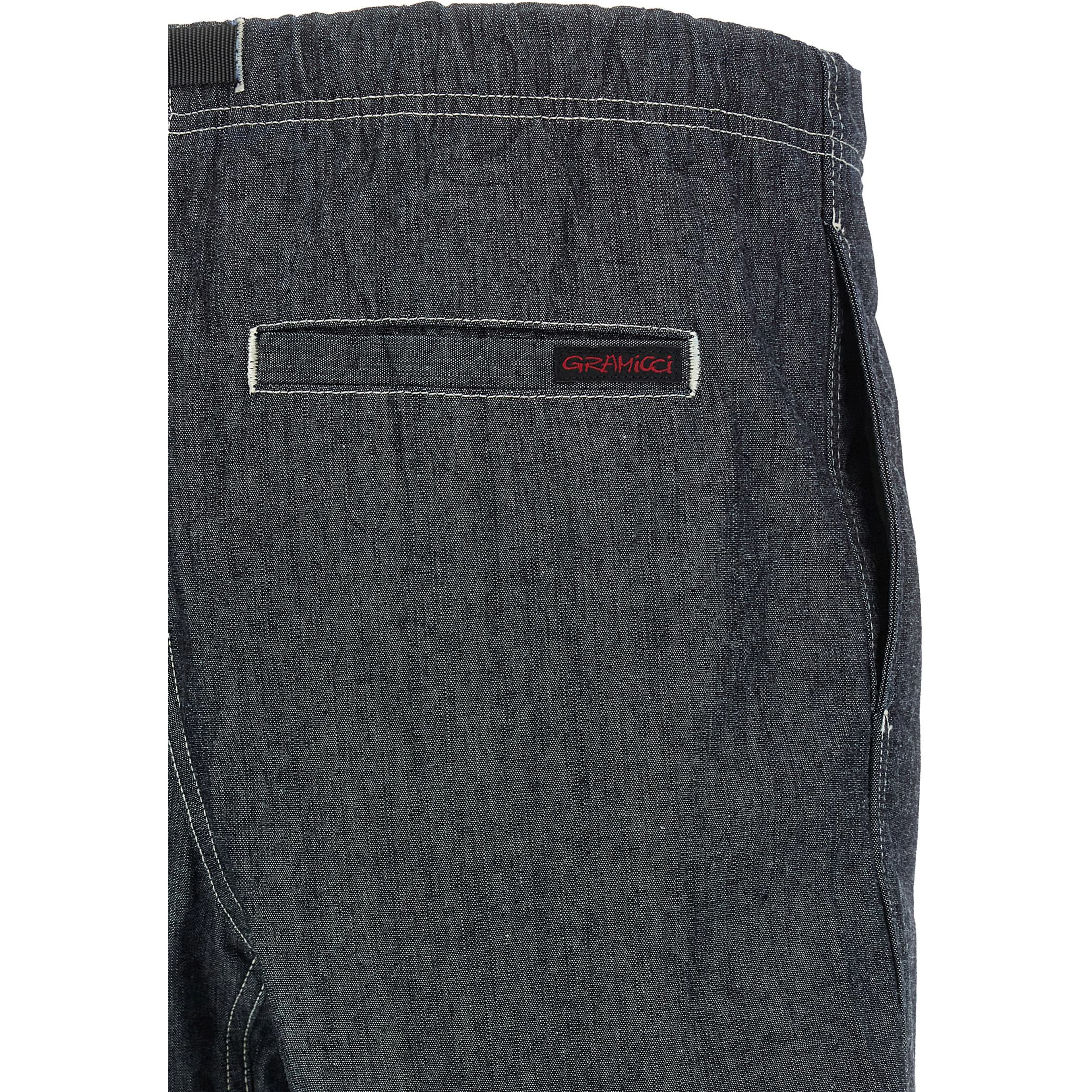 Blue Cotton Bermuda Shorts