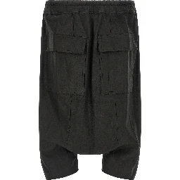 Black Lamb Leather Bermuda Shorts