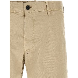 Beige Cotton Bermuda Shorts