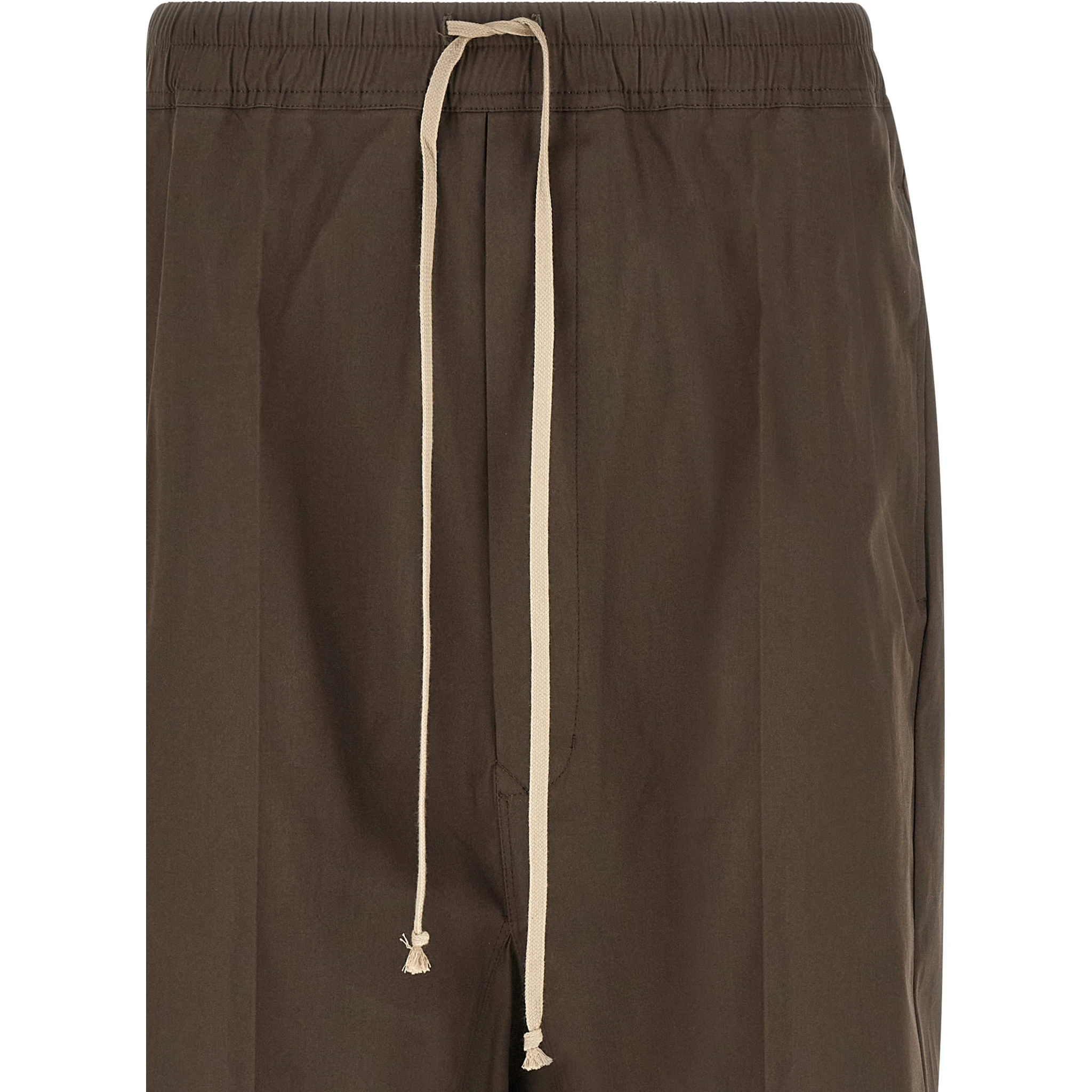 Brown Cotton Bermuda Shorts