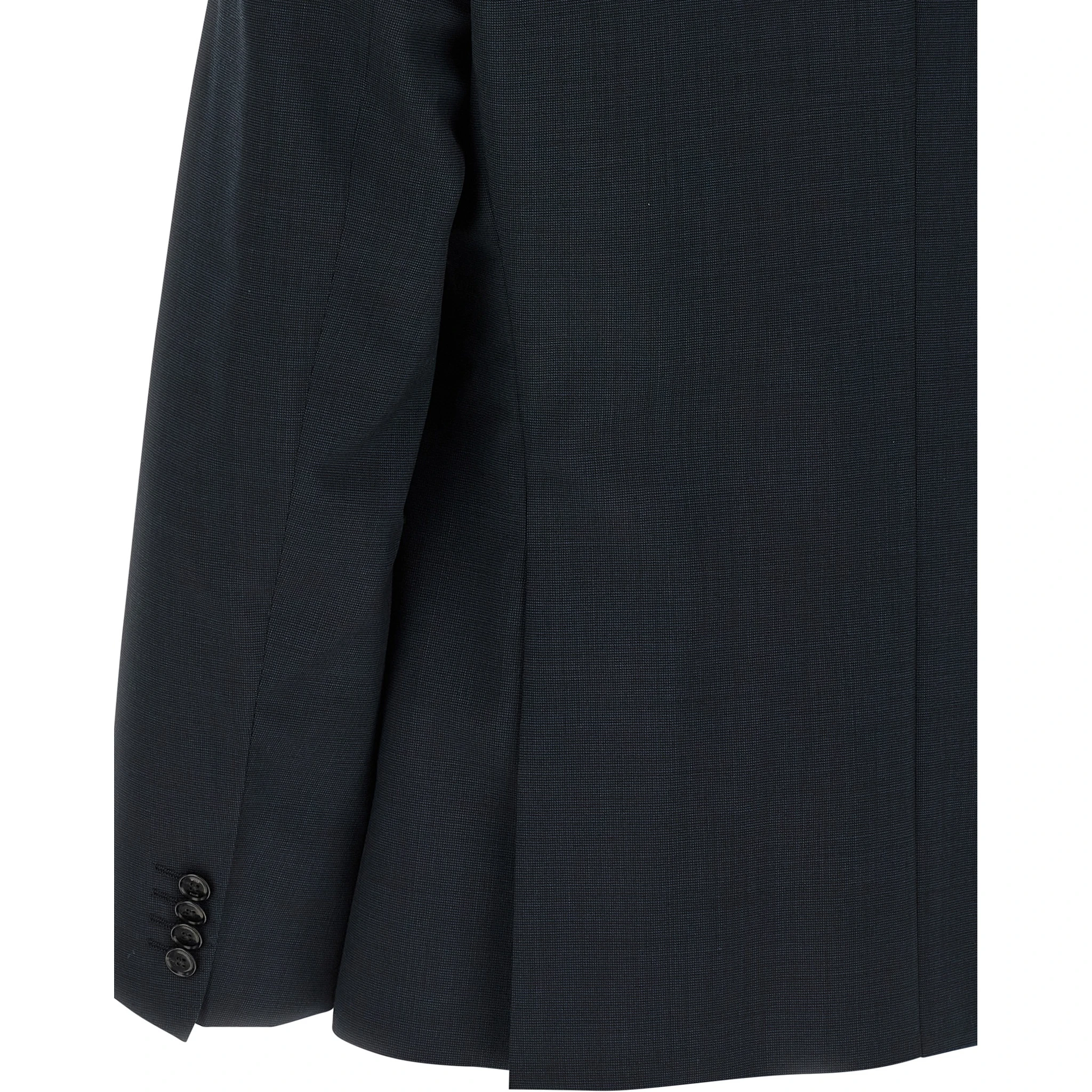 Blue Virgin Wool Two-Piece Suit
