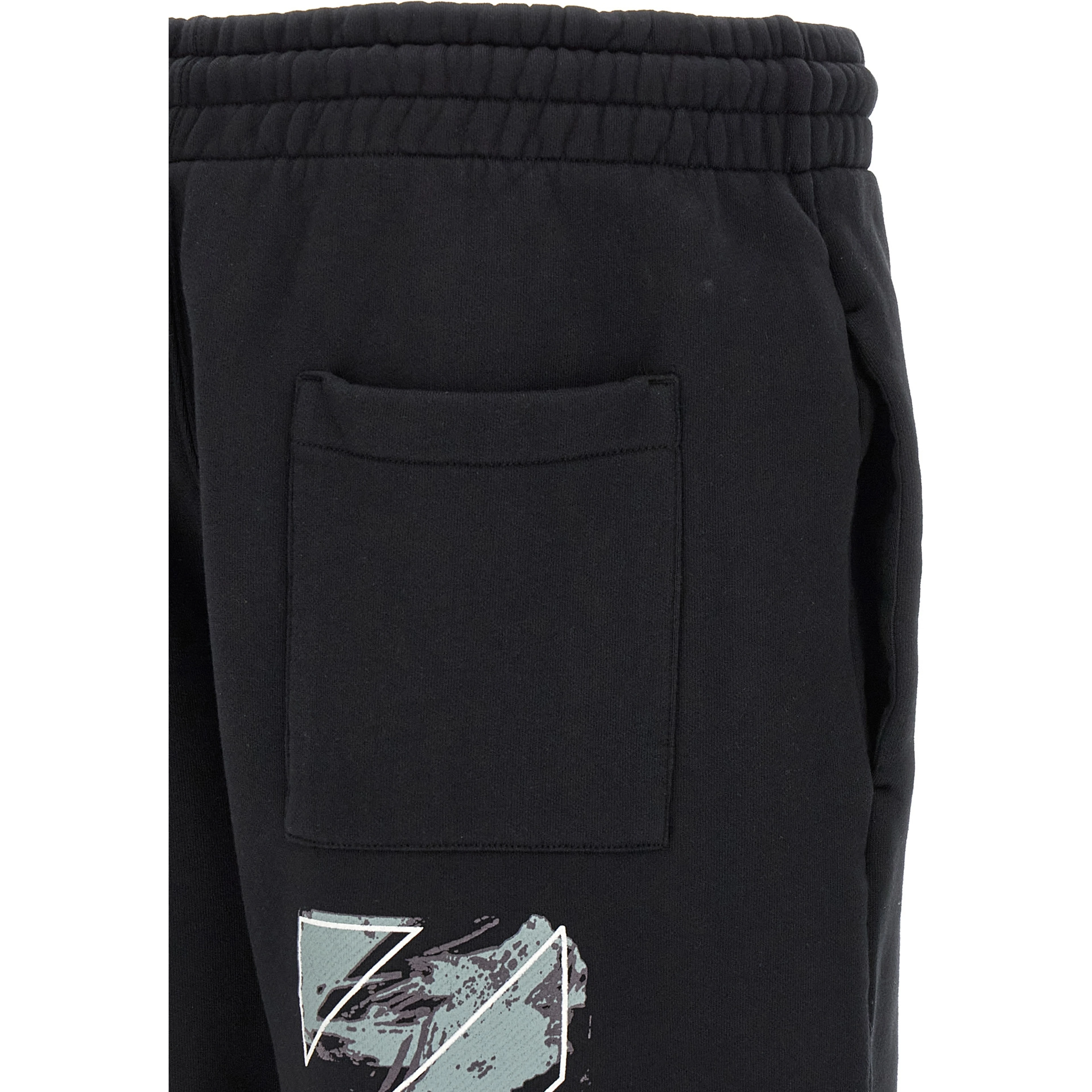 Black Cotton Bermuda Shorts