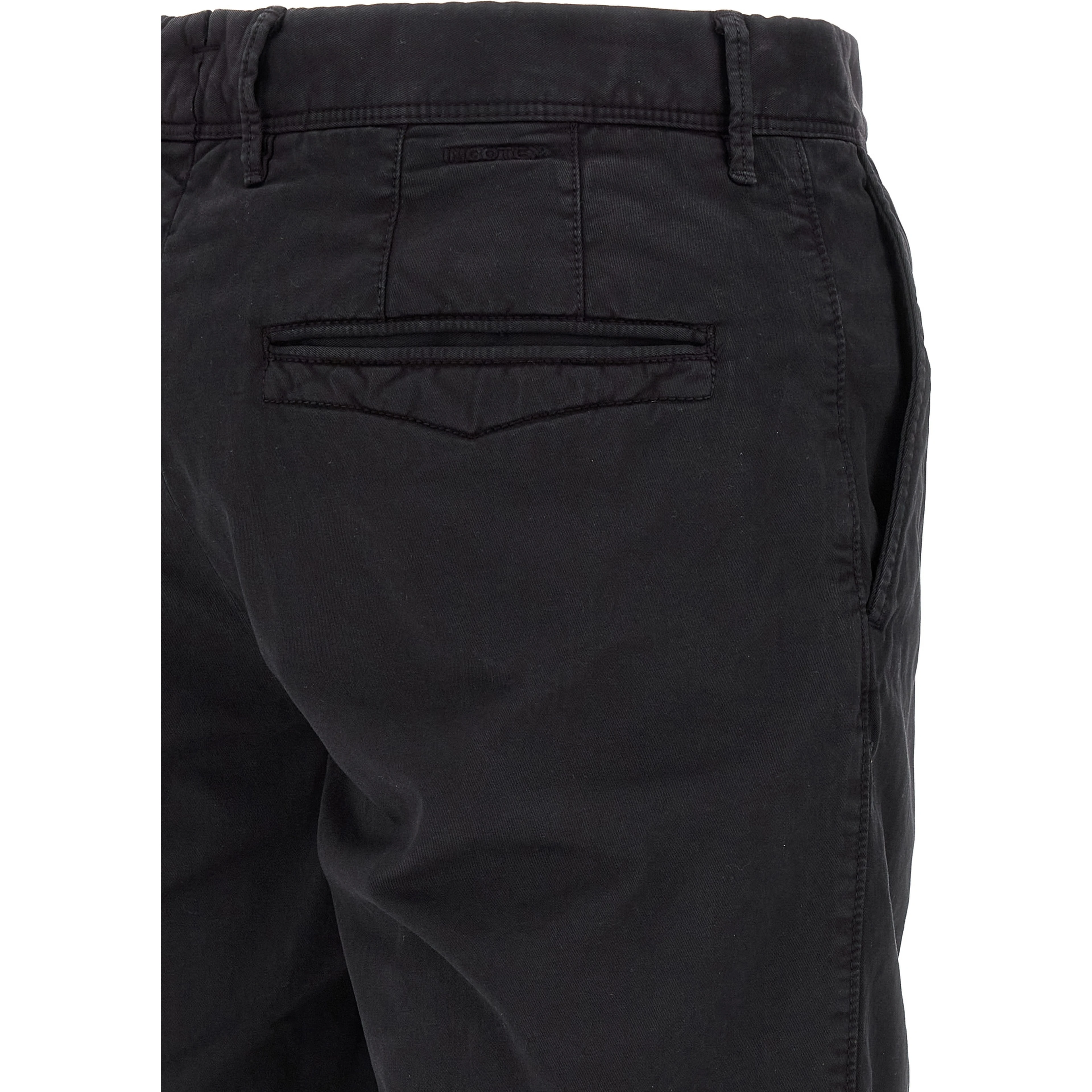 Blue Cotton Bermuda Shorts