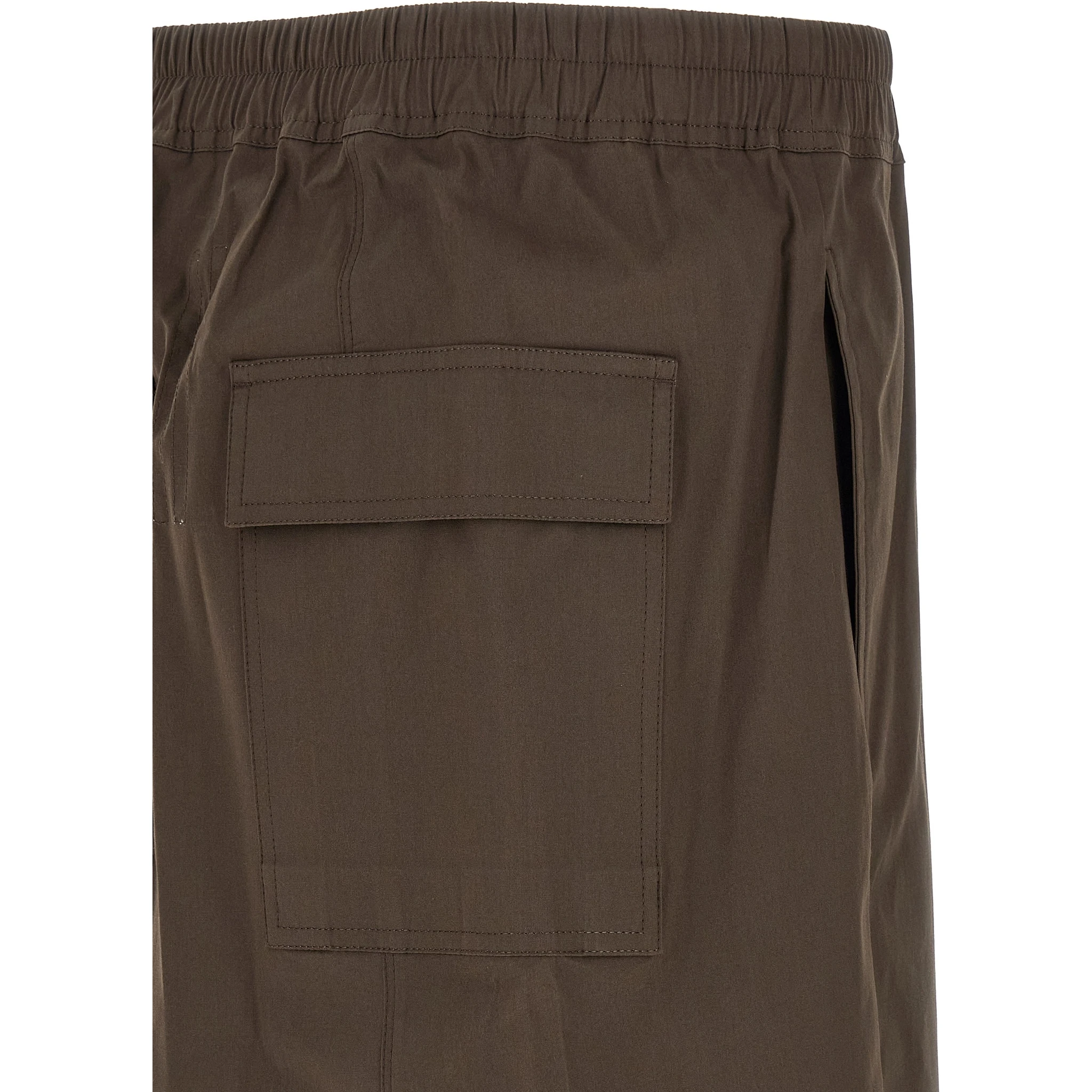 Brown Cotton Bermuda Shorts