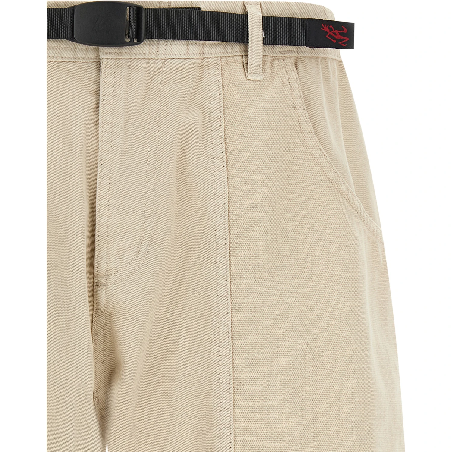 Beige Cotton Bermuda Shorts