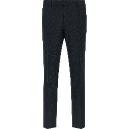 Blue Virgin Wool Two-Piece Suit